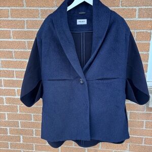 Cinzia Rocca Icons Navy Women's Cape Jacket